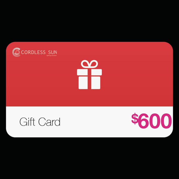 Store Gift Card - cordless sun